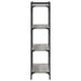 Bibliotecă cu 4 niveluri gri sonoma 80x30x120 cm lemn prelucrat - WALTI WALTI