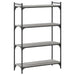 Bibliotecă cu 4 niveluri gri sonoma 80x30x120 cm lemn prelucrat - WALTI WALTI