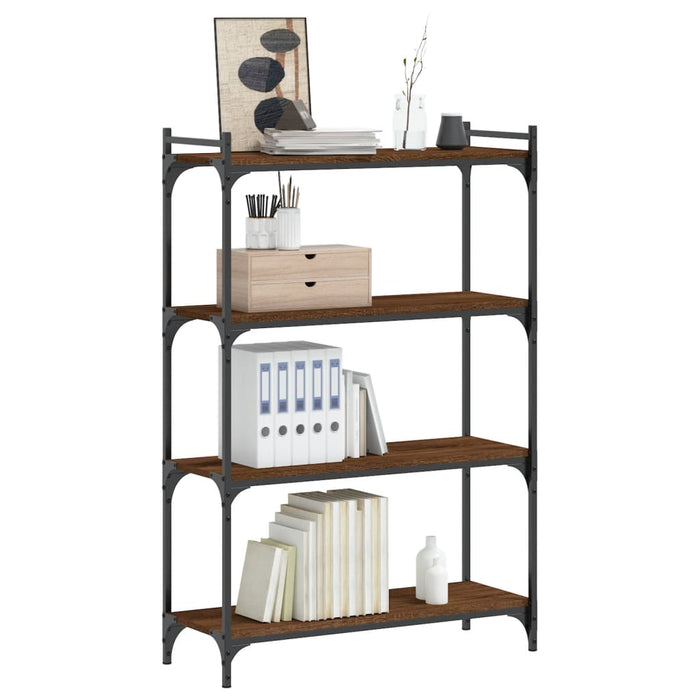Bibliotecă 4 niveluri, stejar maro 80x30x120 cm, lemn prelucrat - WALTI WALTI