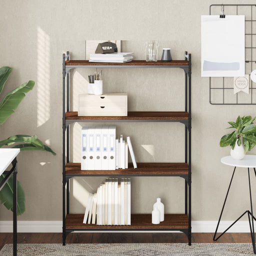 Bibliotecă 4 niveluri, stejar maro 80x30x120 cm, lemn prelucrat - WALTI WALTI