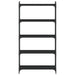 Bibliotecă cu 5 niveluri, negru, 80x30x154 cm, lemn prelucrat - WALTI WALTI