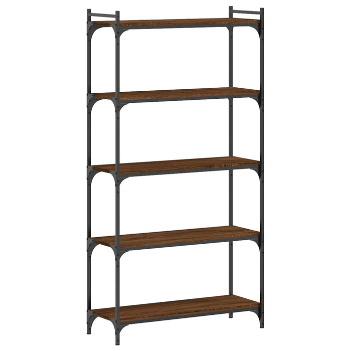 Bibliotecă 5 niveluri, stejar maro 80x30x154 cm, lemn prelucrat WALTI
