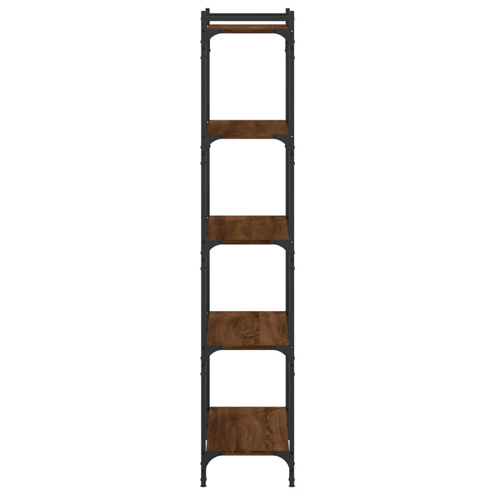 Bibliotecă 5 niveluri, stejar maro 80x30x154 cm, lemn prelucrat WALTI