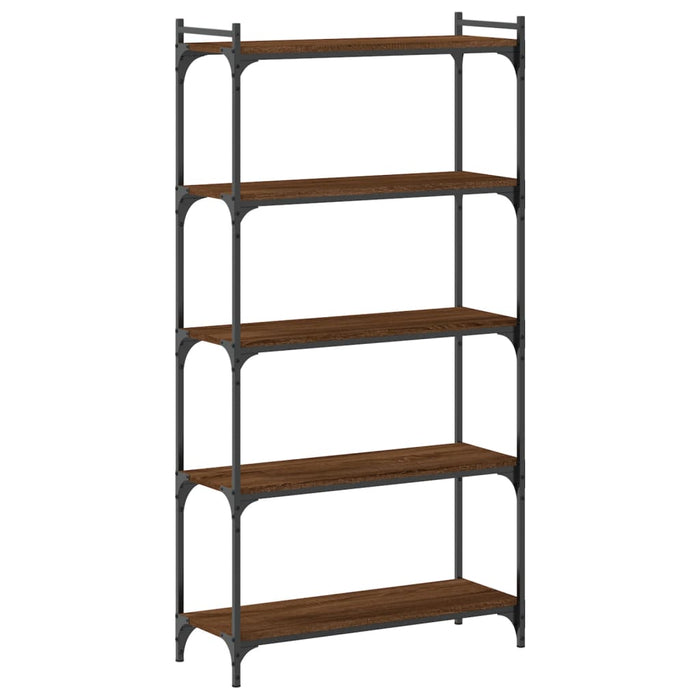 Bibliotecă 5 niveluri, stejar maro 80x30x154 cm, lemn prelucrat WALTI