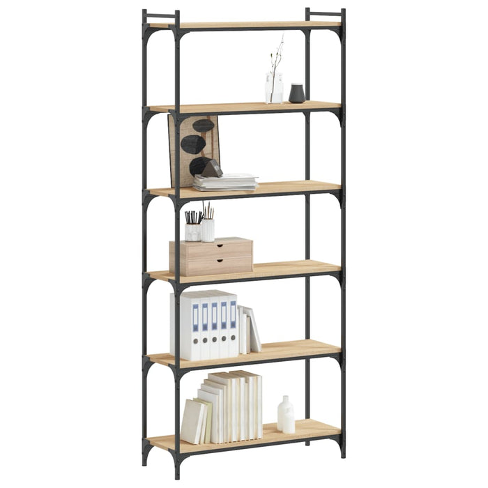 Bibliotecă 6 niveluri stejar sonoma 80x30x188 , lemn prelucrat WALTI