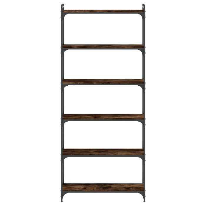 Bibliotecă 6 niveluri, stejar maro 80x30x188 cm, lemn prelucrat WALTI