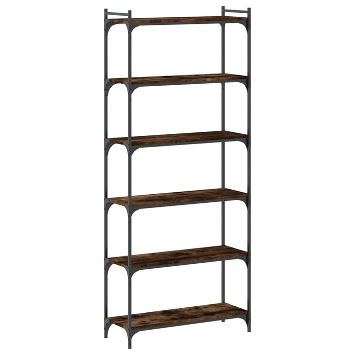 Bibliotecă 6 niveluri, stejar maro 80x30x188 cm, lemn prelucrat WALTI