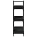 Bibliotecă cu 3 niveluri, negru, 100x33x108,5 cm lemn prelucrat - WALTI WALTI