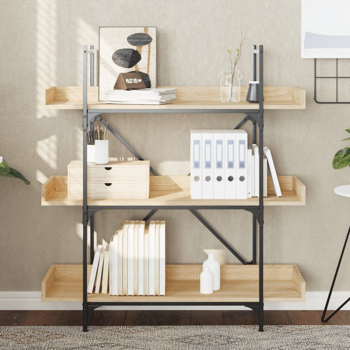 Bibliotecă 3 niveluri, stejar sonoma, 100x33x108,5 cm lemn - WALTI WALTI