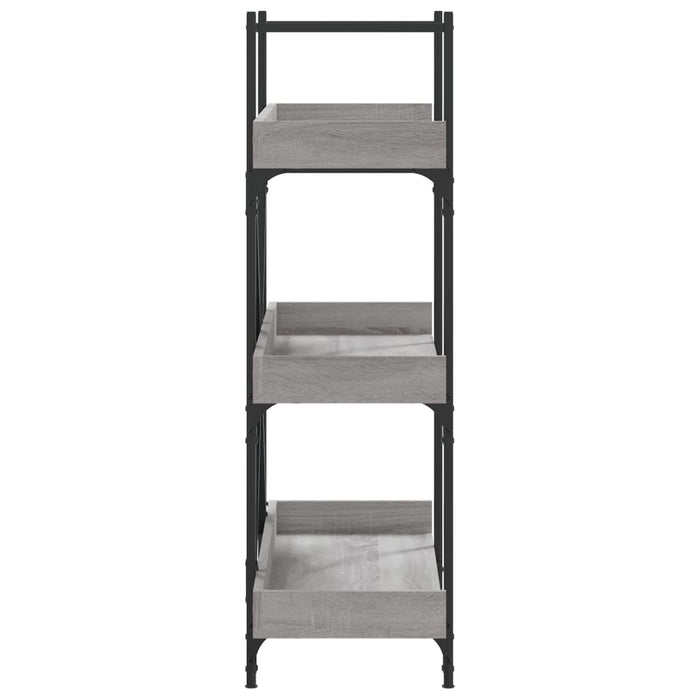 Bibliotecă 3 niveluri gri sonoma 100x33x108,5 cm lemn prelucrat - WALTI WALTI