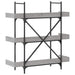 Bibliotecă 3 niveluri gri sonoma 100x33x108,5 cm lemn prelucrat - WALTI WALTI