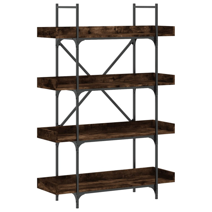 Bibliotecă cu 4 niveluri, stejar fumuriu, 100x33x145,5 cm, lemn - WALTI WALTI