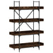 Bibliotecă cu 4 niveluri, stejar fumuriu, 100x33x145,5 cm, lemn - WALTI WALTI