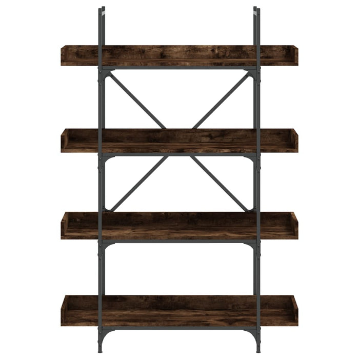 Bibliotecă cu 4 niveluri, stejar fumuriu, 100x33x145,5 cm, lemn - WALTI WALTI
