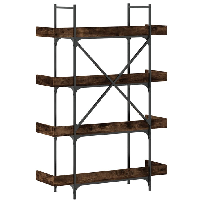 Bibliotecă cu 4 niveluri, stejar fumuriu, 100x33x145,5 cm, lemn - WALTI WALTI