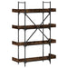 Bibliotecă cu 4 niveluri, stejar fumuriu, 100x33x145,5 cm, lemn - WALTI WALTI
