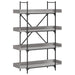 Bibliotecă 4 niveluri gri sonoma 100x33x145,5 cm lemn prelucrat - WALTI WALTI