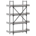Bibliotecă 4 niveluri gri sonoma 100x33x145,5 cm lemn prelucrat - WALTI WALTI
