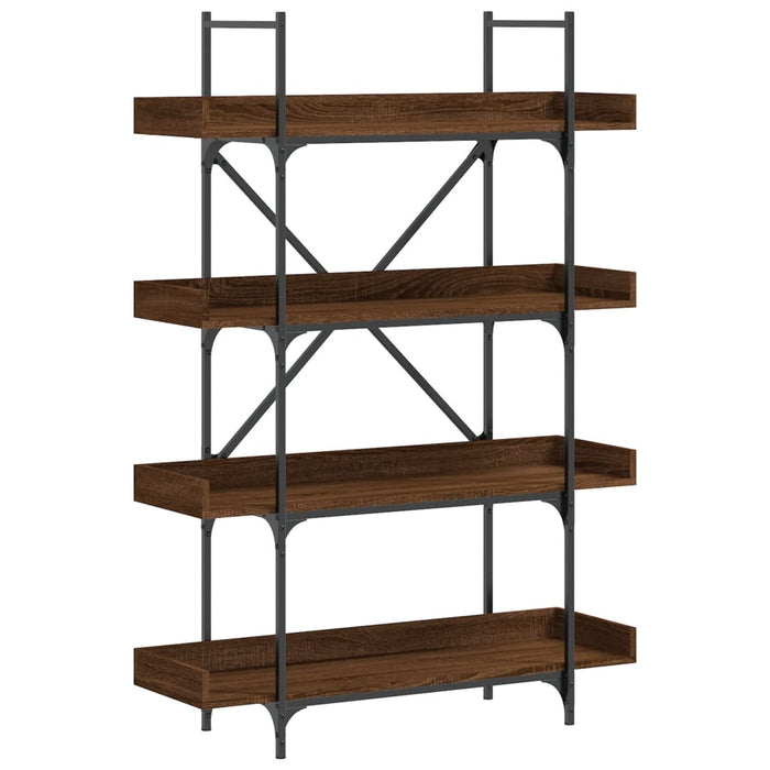Bibliotecă cu 4 niveluri, stejar maro, 100x33x145,5 cm, lemn - WALTI WALTI