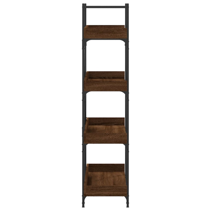 Bibliotecă cu 4 niveluri, stejar maro, 100x33x145,5 cm, lemn - WALTI WALTI