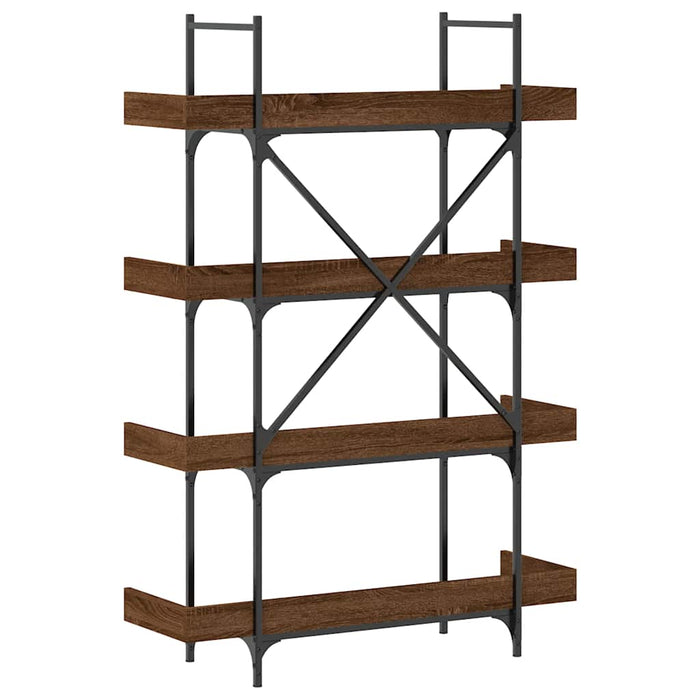 Bibliotecă cu 4 niveluri, stejar maro, 100x33x145,5 cm, lemn - WALTI WALTI