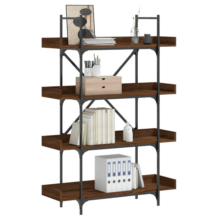 Bibliotecă cu 4 niveluri, stejar maro, 100x33x145,5 cm, lemn - WALTI WALTI