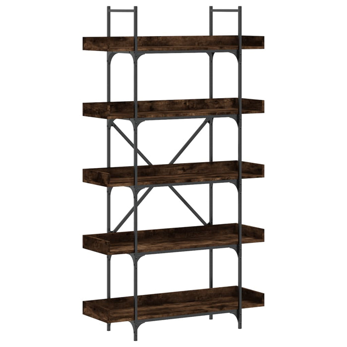 Bibliotecă cu 5 niveluri, stejar fumuriu, 100x33x180,5 cm, lemn - WALTI WALTI