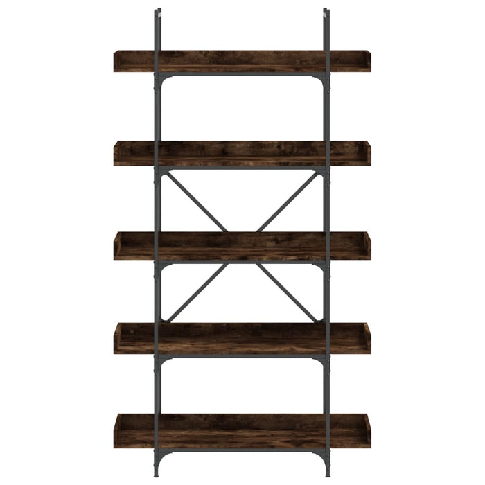 Bibliotecă cu 5 niveluri, stejar fumuriu, 100x33x180,5 cm, lemn - WALTI WALTI
