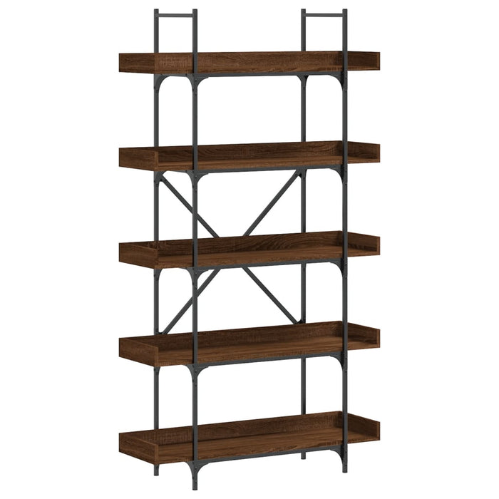 Bibliotecă 5 niveluri stejar maro 100x33x180,5 cm lemn compozit WALTI