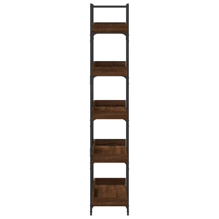Bibliotecă 5 niveluri stejar maro 100x33x180,5 cm lemn compozit WALTI