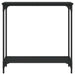 Masă consolă, negru, 75x30,5x75 cm, lemn prelucrat - WALTI WALTI