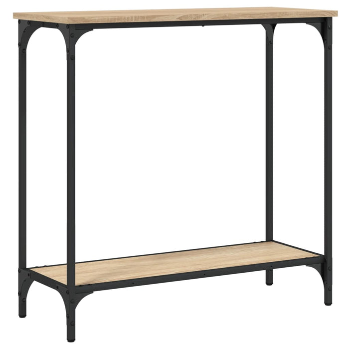 Masă consolă din stejar Sonoma, 75x30,5x75 cm, lemn stratificat WALTI