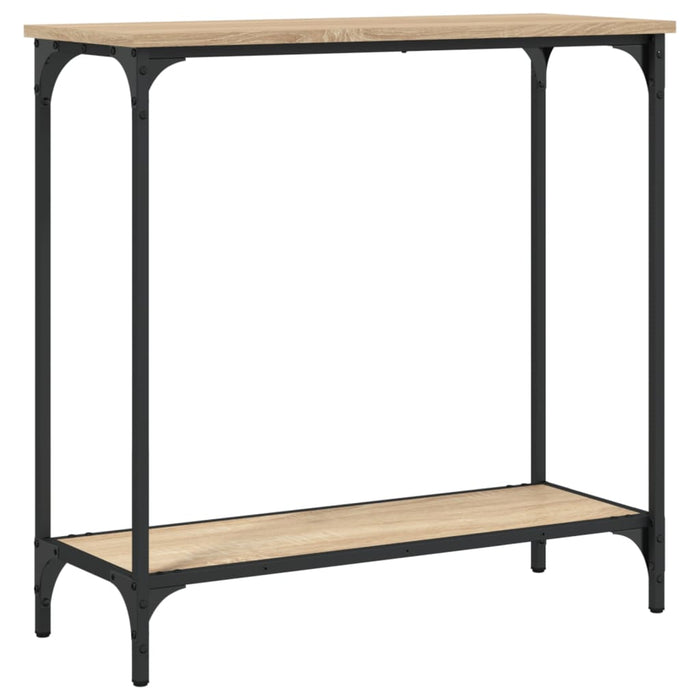Masă consolă din stejar Sonoma, 75x30,5x75 cm, lemn stratificat WALTI