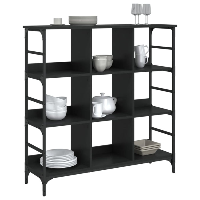 Servantă, negru, 102x32x103,5 cm, lemn prelucrat WALTI