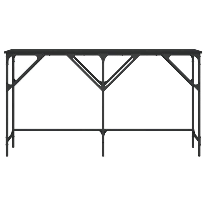 Măsuță consolă, negru, 140x29x75 cm, lemn compozit WALTI