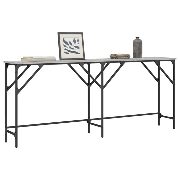 Măsuță consolă, gri sonoma, 180x29x75 cm, lemn prelucrat - WALTI WALTI