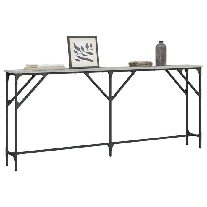 Măsuță consolă, gri sonoma, 180x23x75 cm, lemn prelucrat WALTI