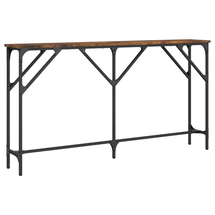 Masă consolă, stejar afumat, 140x23x75 cm, lemn prelucrat WALTI