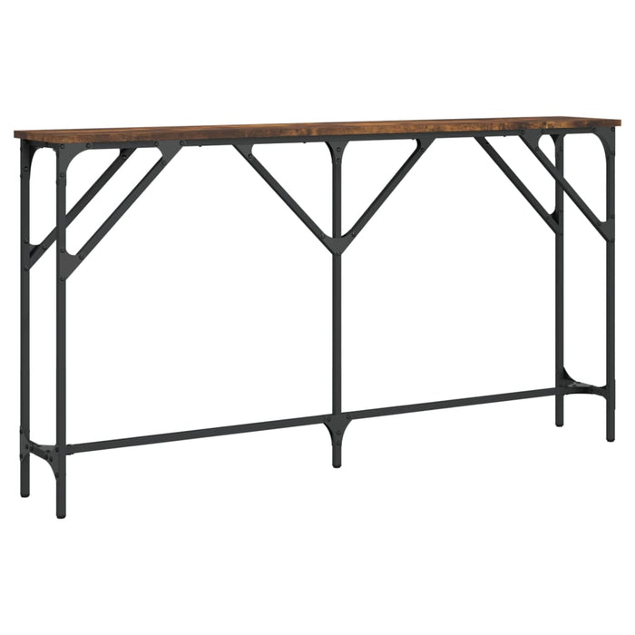 Masă consolă, stejar afumat, 140x23x75 cm, lemn prelucrat WALTI