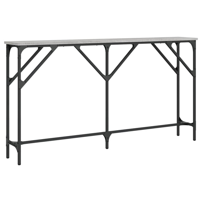 Masă consolă, gri sonoma, 140x23x75 cm, lemn prelucrat WALTI