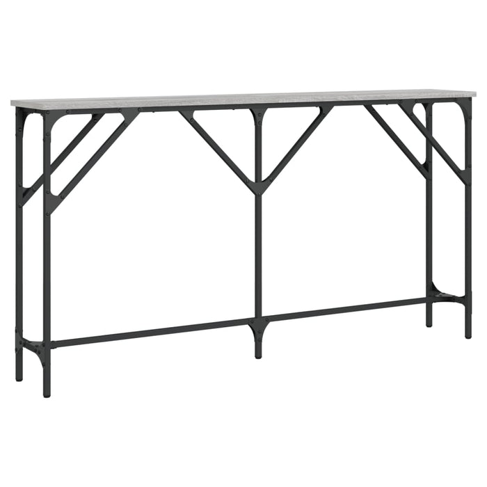 Masă consolă, gri sonoma, 140x23x75 cm, lemn prelucrat WALTI