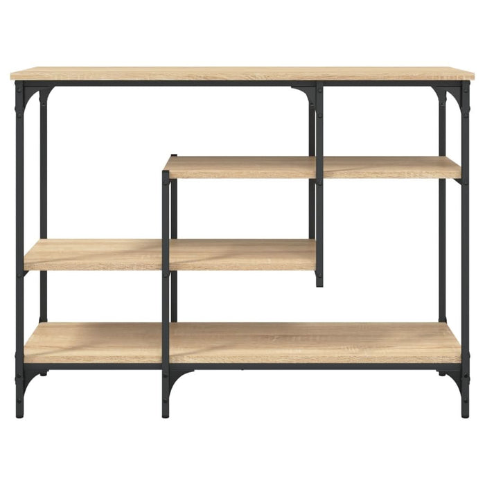 Măsuță consolă cu rafturi, stejar sonoma, 100x35x75 cm - WALTI WALTI