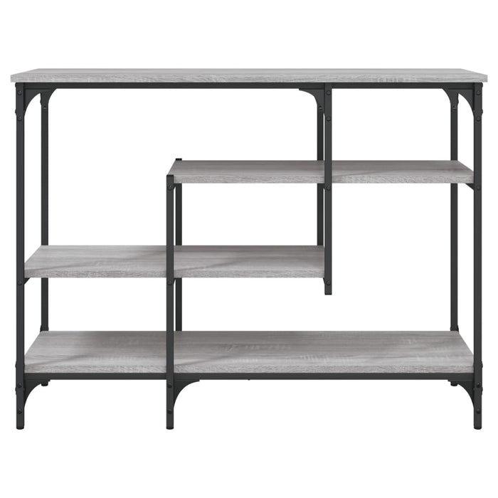 Măsuță consolă cu rafturi, gri sonoma, 100x35x75 cm WALTI