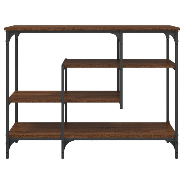 Măsuță consolă cu rafturi, stejar maro, 100x35x75 cm - WALTI WALTI