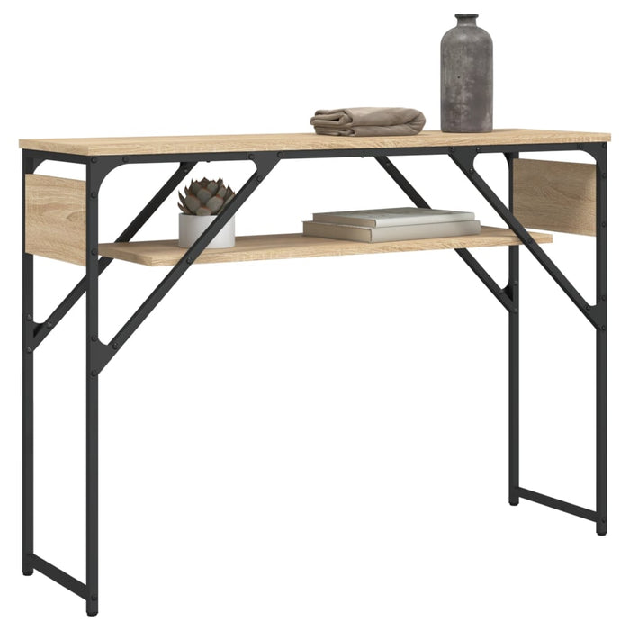 Măsuță consolă cu raft stejar sonoma 105x30x75cm lemn prelucrat - WALTI WALTI
