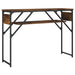Măsuță consolă cu raft stejar afumat 105x30x75cm lemn prelucrat - WALTI WALTI