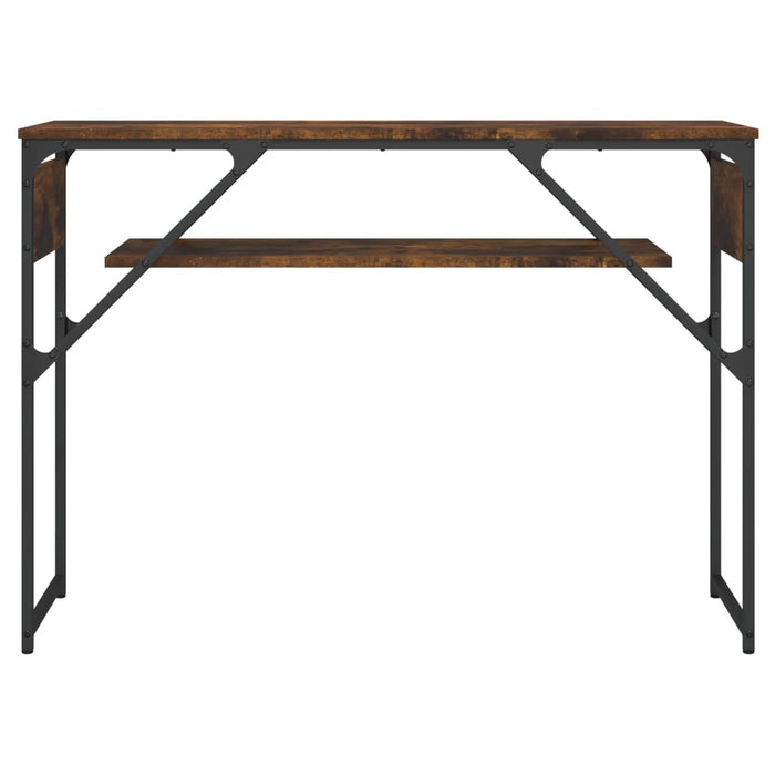 Măsuță consolă cu raft stejar afumat 105x30x75cm lemn prelucrat - WALTI WALTI