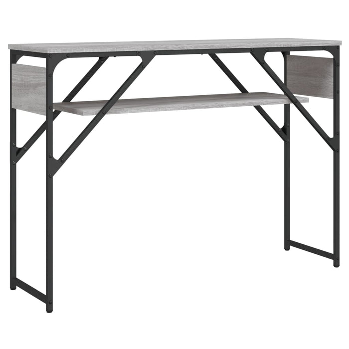 Măsuță consolă cu raft gri sonoma 105x30x75 cm lemn prelucrat - WALTI WALTI