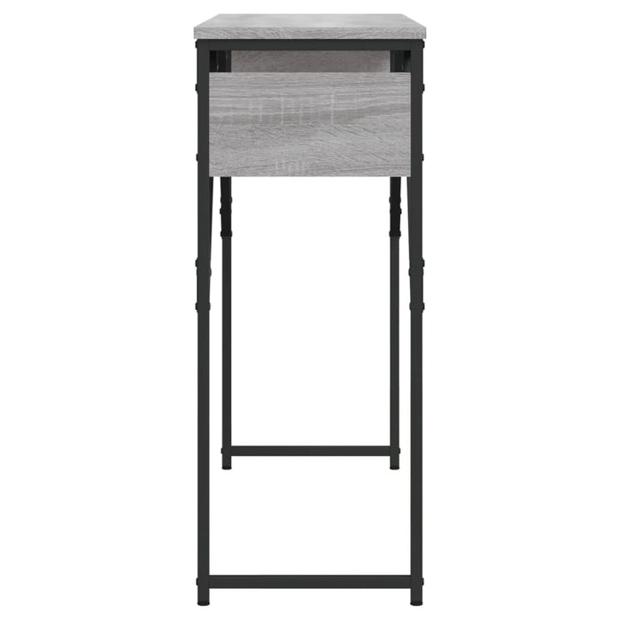 Măsuță consolă cu raft gri sonoma 105x30x75 cm lemn prelucrat - WALTI WALTI