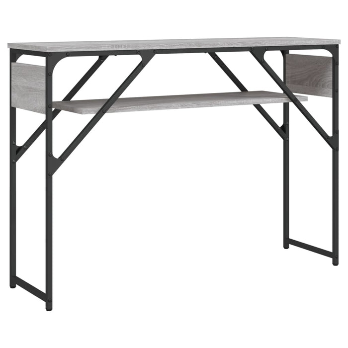 Măsuță consolă cu raft gri sonoma 105x30x75 cm lemn prelucrat - WALTI WALTI